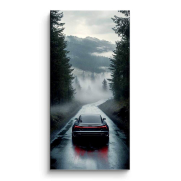 Porsche Inspired Misty Road Escape PVC Matt Art