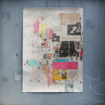 Abstract Urban Collage Poster Art