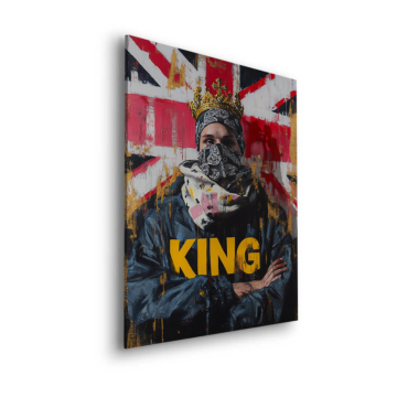 Urbaner König auf der Straße - Dibond-Bild matt