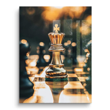 Golden Chess King PVC Gloss Art