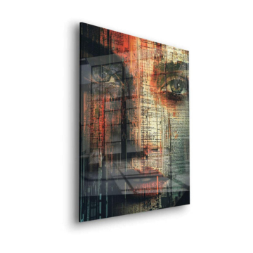 Abstract Urban Face Acrylic Glass Art