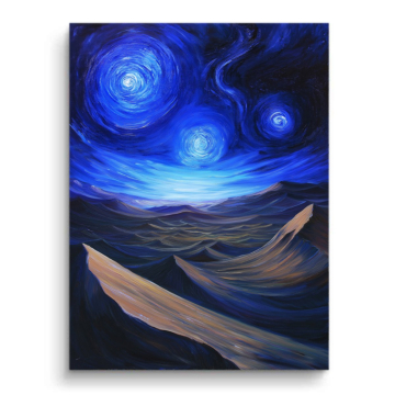 Starry Night Whale PVC Matt Art