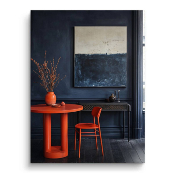 Minimalistyczny mroczny Interior - obraz na matowym PVC