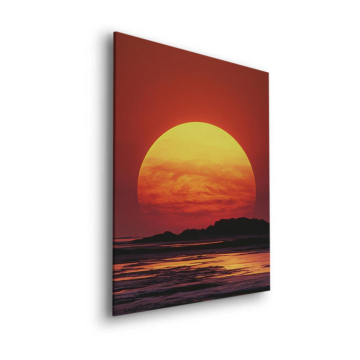 Minimaliste océan coucher de soleil - tableau Dibond mat