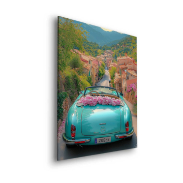 Mercedes 300SL Blossom Road Dibond Matt Art