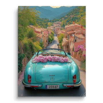 Mercedes 300SL Blossom Road PVC Matt Art