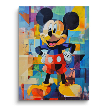 Mosaic inspiré de Mickey Mouse - tableau PVC mat