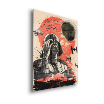 Darth Vader Inspired Galactic Poster Acrylic Glass Art