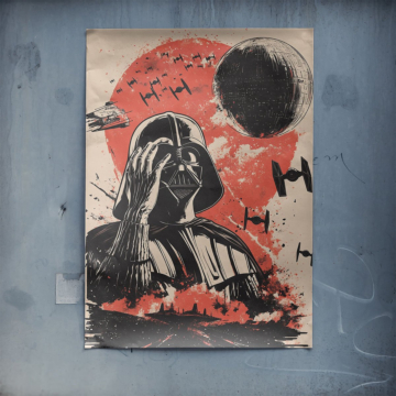Darth Vader Inspired Galactic Poster Poster Art