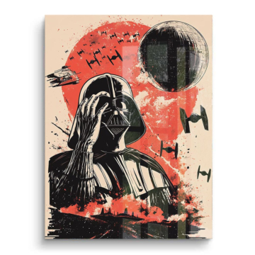 Darth Vader Inspired Galactic Poster PVC Gloss Art