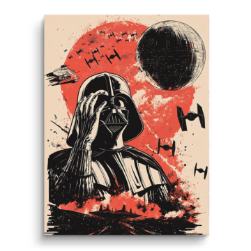 Galactic plakat inspirowany Darthem Vaderem - obraz na matowym PVC