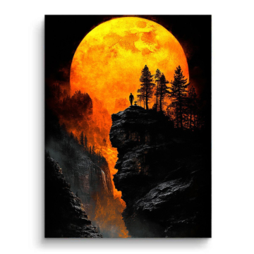 Giant Moon Canyon Sunset PVC Matt Art