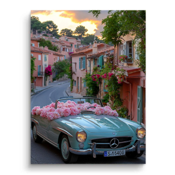Mercedes 300SL Village Drive PVC Matt Art