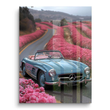 Mercedes Roadster Blossom Drive PVC Gloss Art