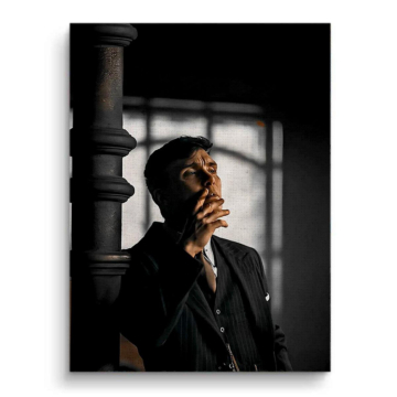 Rauchender Vintage-Gentleman - Leinwandbild
