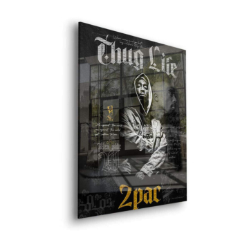 Tupac Inspired Thug Life Poster Acrylic Glass Art