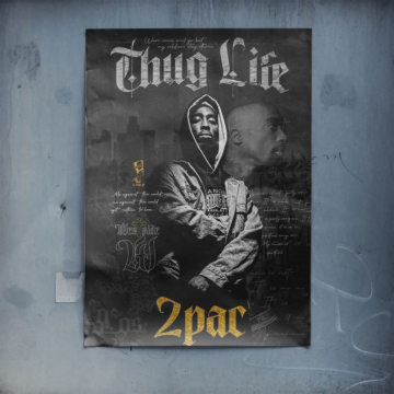 Thug Life inspirado en Tupac - póster