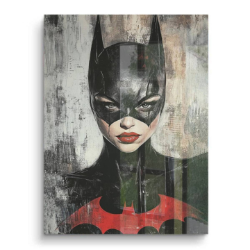 Maskenporträt inspiriert von Batwoman - PVC-Bild glänzend