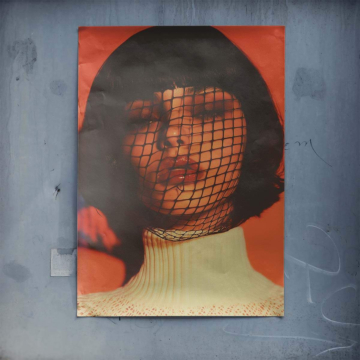 Veiled Mod Fashion Portrait Poster Art