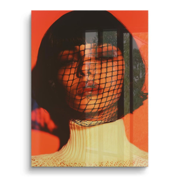 Veiled Mod Fashion Portrait PVC Gloss Art