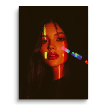 Prism Light Woman Portrait PVC Matt Art
