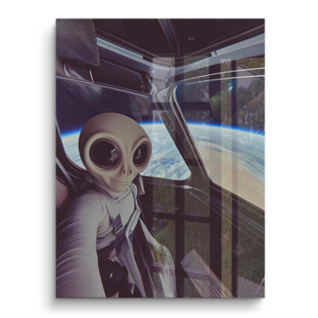 Alien Passenger Spacecraf - PVC-Bild glänzend