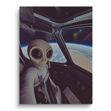 Alien Passenger Spacecraft - cuadro en lienzo