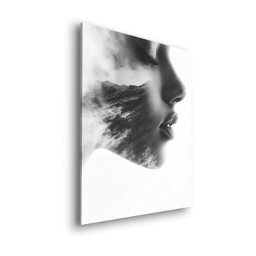 Smoky rostro perfil - cuadro Dibond mate