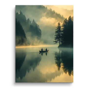 Misty Lake Canoe PVC Matt Art