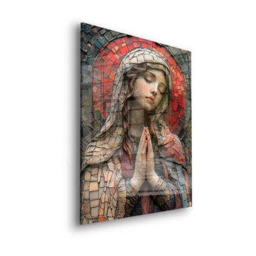 Betende Mosaik-Madonna - Acrylglasbild