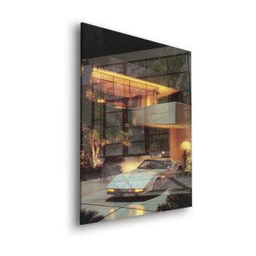 Lamborghini Countach Midnight Drive Acrylic Glass Art