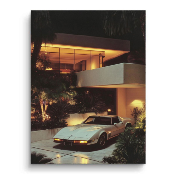 Lamborghini Mitternacht Fahrt Elegan - PVC-Bild matt