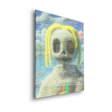 Pastel Skull Character Acrylic Glass Art