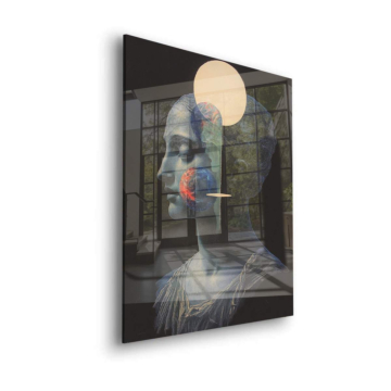 Himmlische Büste mit Spiegelung - Acrylglasbild