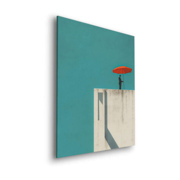 Minimal Rooftop Umbrella Dibond Matt Art