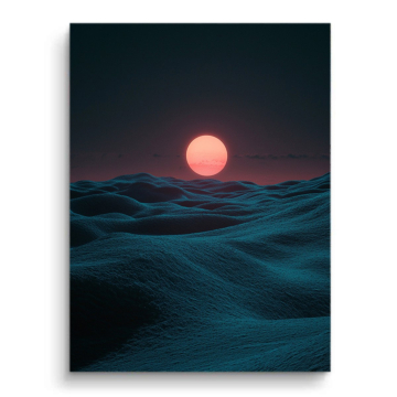 Minimal Moon Ocean PVC Matt Art