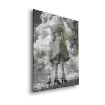 Cloud Dress Giant Woman Acrylic Glass Art