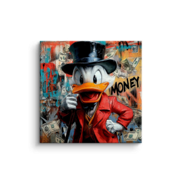 Scrooge McDuck Inspired Money Maestro Canvas Art