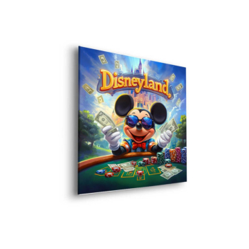 Casino inspirowany Myszką Mickey - obraz na dibondzie matowym