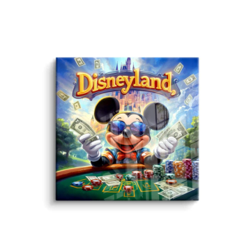 Casino inspirado en Mickey Mouse - cuadro PVC brillante