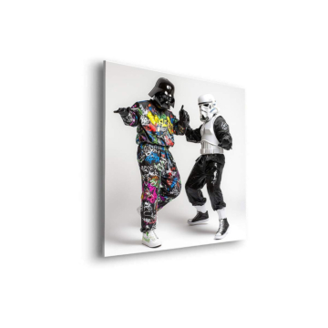 Taniec szturmowca inspirowany Michaelem Jacksonem - obraz na dibondzie matowym