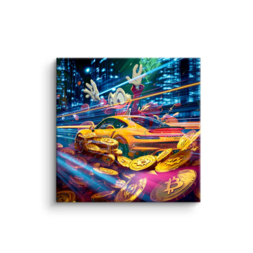 Scrooge McDuck Inspired Crypto Racer PVC Matt Art