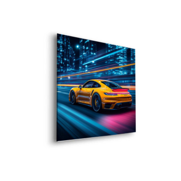 Porsche amarillo neón tipo speedster - cuadro Dibond mate