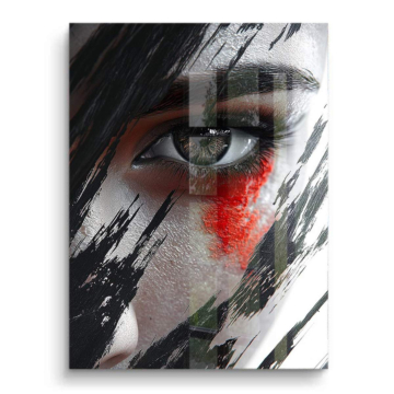 Crimson Eye Close Up PVC Gloss Art