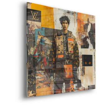 Luxus-Streetwear-Collage - Acrylglasbild