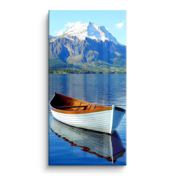 Ruderboot auf dem Bergse - PVC-Bild glänzend