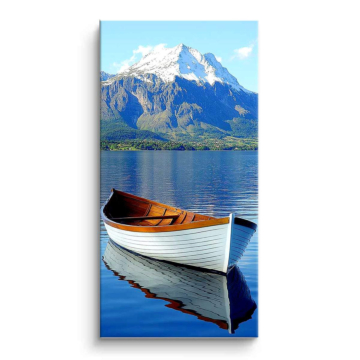 Mountain Lake Rowboat PVC Matt Art