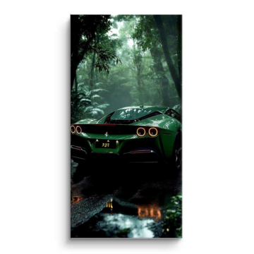 Emerald Forest Sports Car PVC Matt Art
