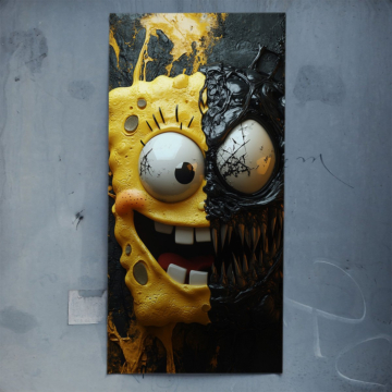 Dualität inspiriert von SpongeBob - Poster