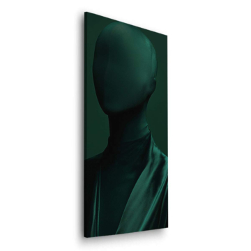 Silhouette sombre sans visage - tableau Dibond mat